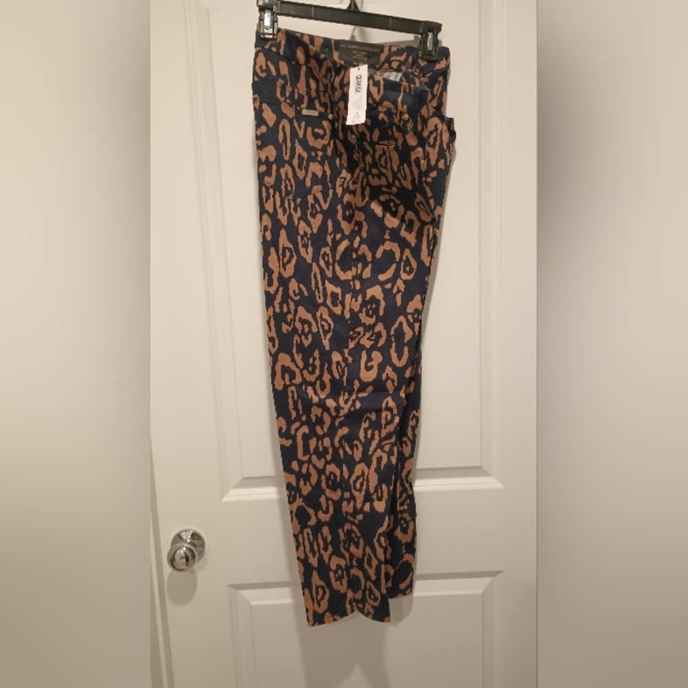 Chico's Brown and Black Leopard Print Ankle Jeans